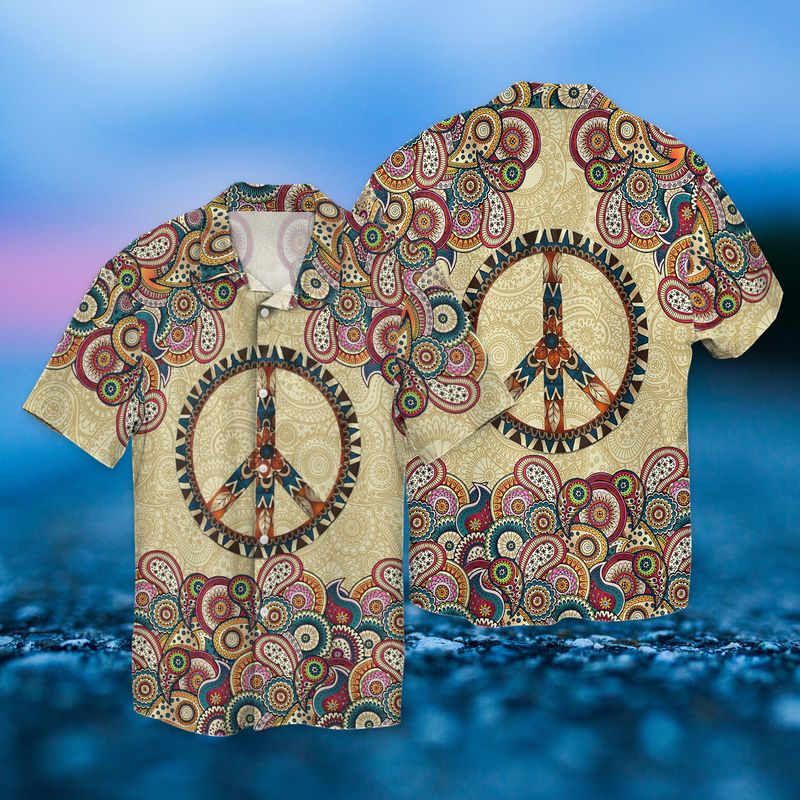 Hippie Peace Vintage Cool Full Print Hawaii Shirt Ha99509