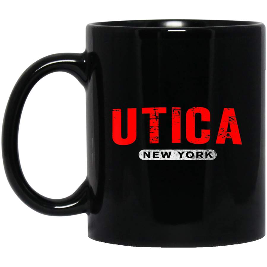 UTICA NY NEW YORK Funny USA City Roots Custom Vintage Gift Coffee Mug