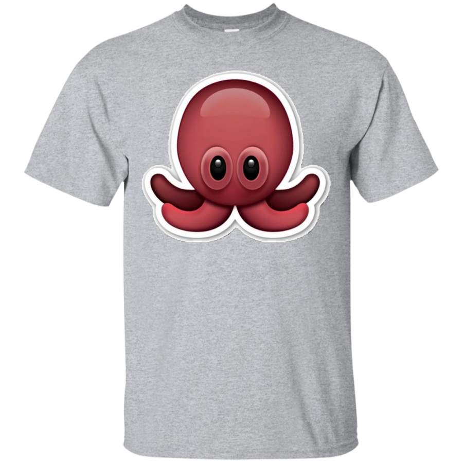 AGR Octopus Emoji T-Shirt Squid Ocean Sea Creature Animal