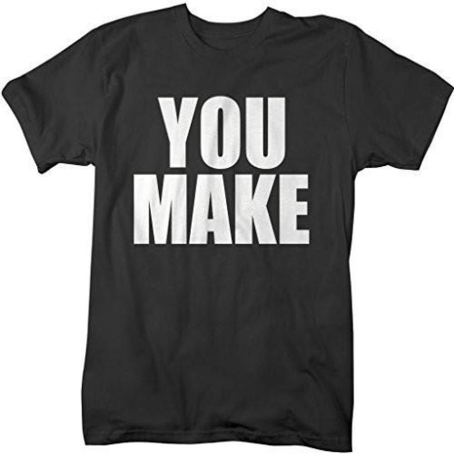 Shirts By Sarah Unisex Matching Couple T-Shirts You Make (Me Happy)