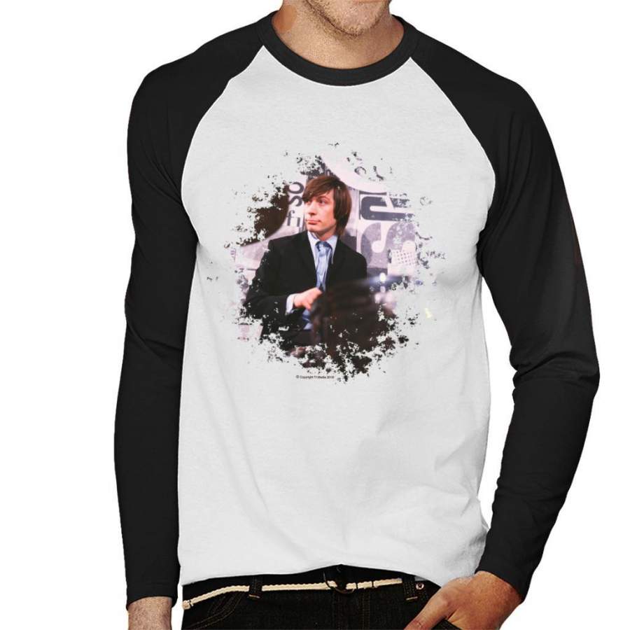 TV Times Charlie Watts Live Rolling Stones Men’s Baseball Long Sleeved T-Shirt