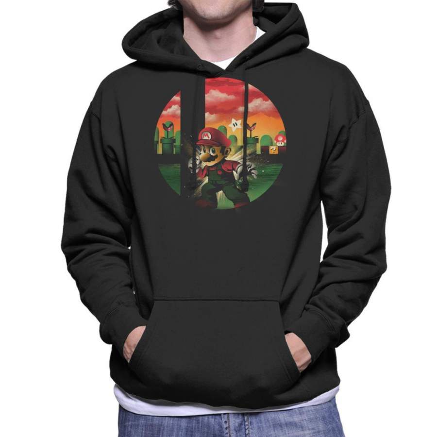 Smashbros Mario Men’s Hooded Sweatshirt