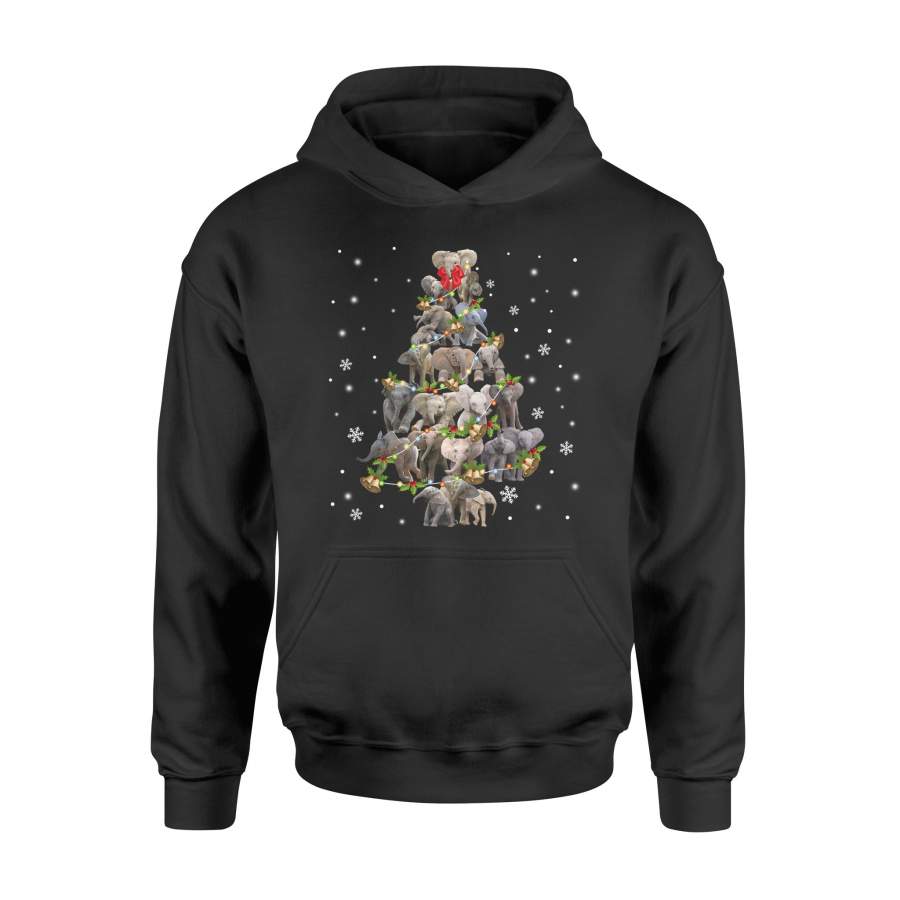 Elephant – Pine Tree Christmas – Standard Hoodie