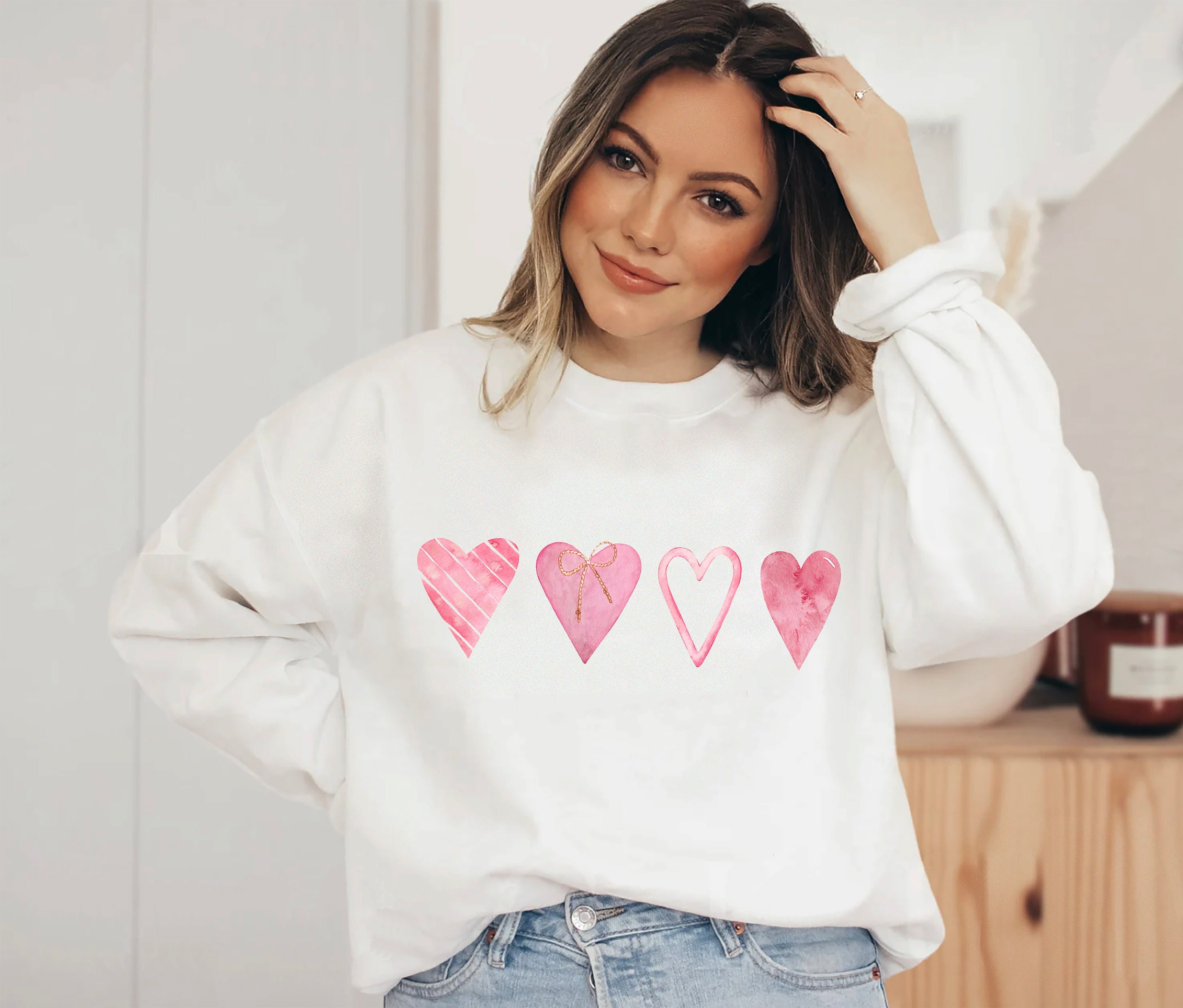 Valentines Day Shirt, Hearts Shirt, Valentines Day Shirts For Women, Cute Heart T-shirt, Cute Valentine Shirt, Teachers Valentines Day Shirt