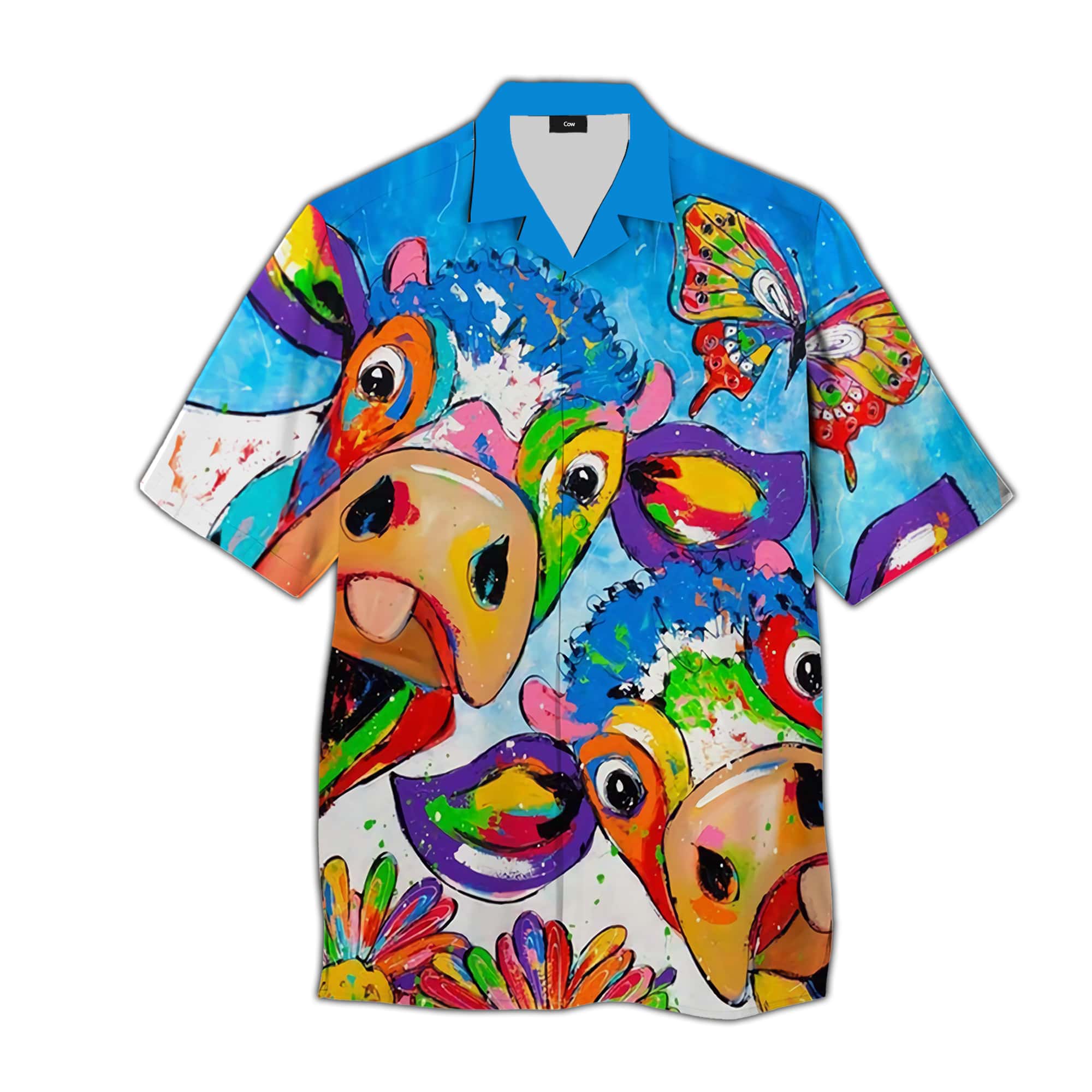 Colorful Cow Hawaii Shirt For Men And Women Ha44495