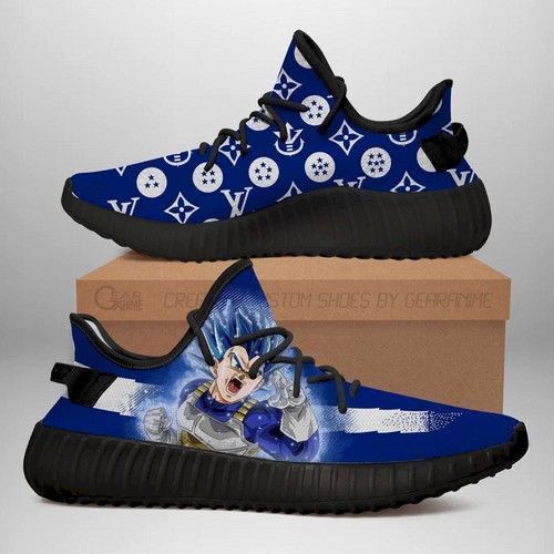 Best Vegeta Blue Yeezy Shoes Fashion Dragon Ball Shoes Fan Mn03 For Fan