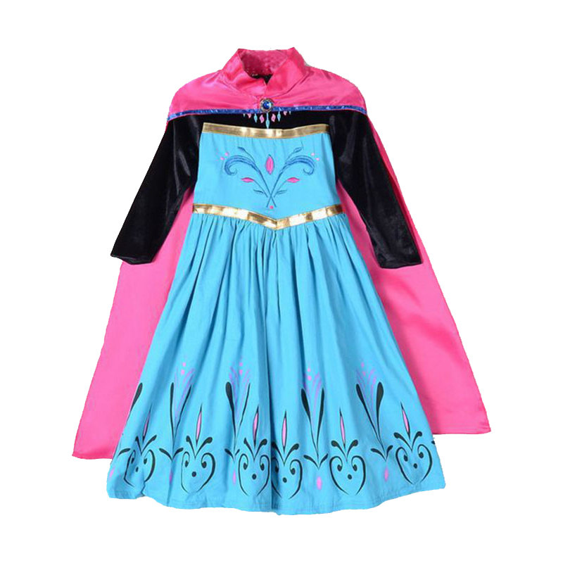 2020 winter cartoons Dresses for Girls Cosplay Party Birthday Costumes Kids Girls Dress Princess Dress Children Clothing alx