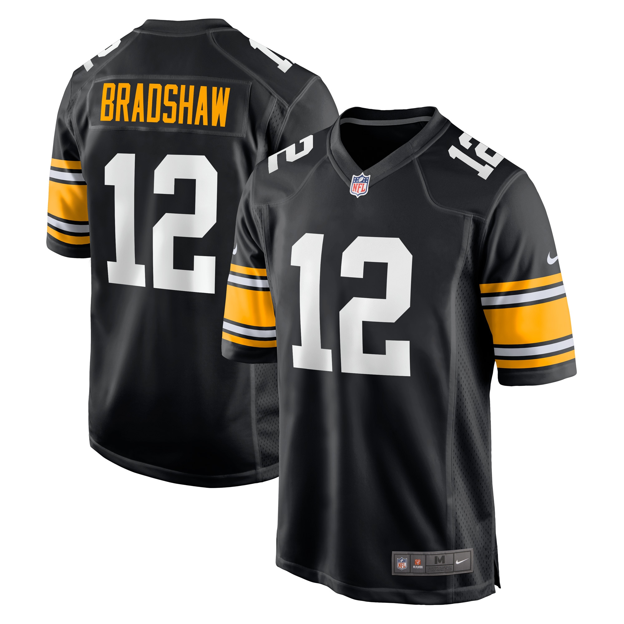 Terry Bradshaw Pittsburgh Steelers Retired Player Jersey – Black