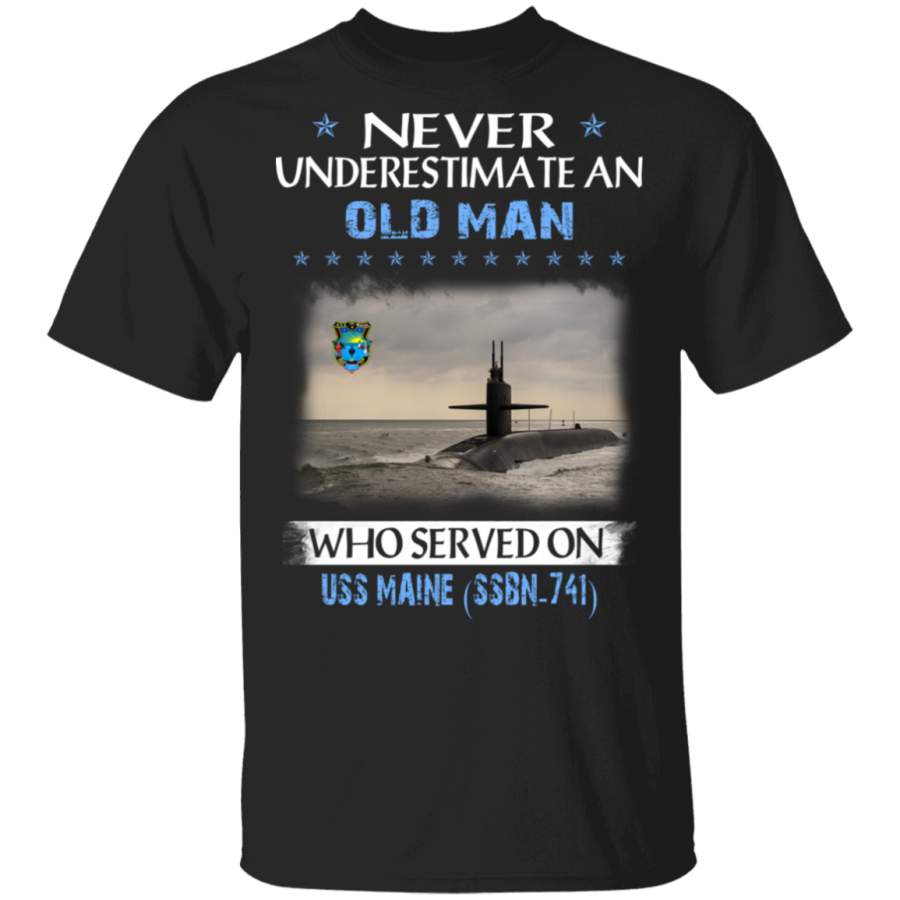 USS Maine SSBN-741 Veterans Day Christmas Gift T-Shirt