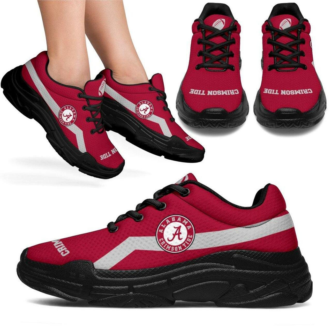 Alabama Crimson Tide Chunky Sneaker Art 299