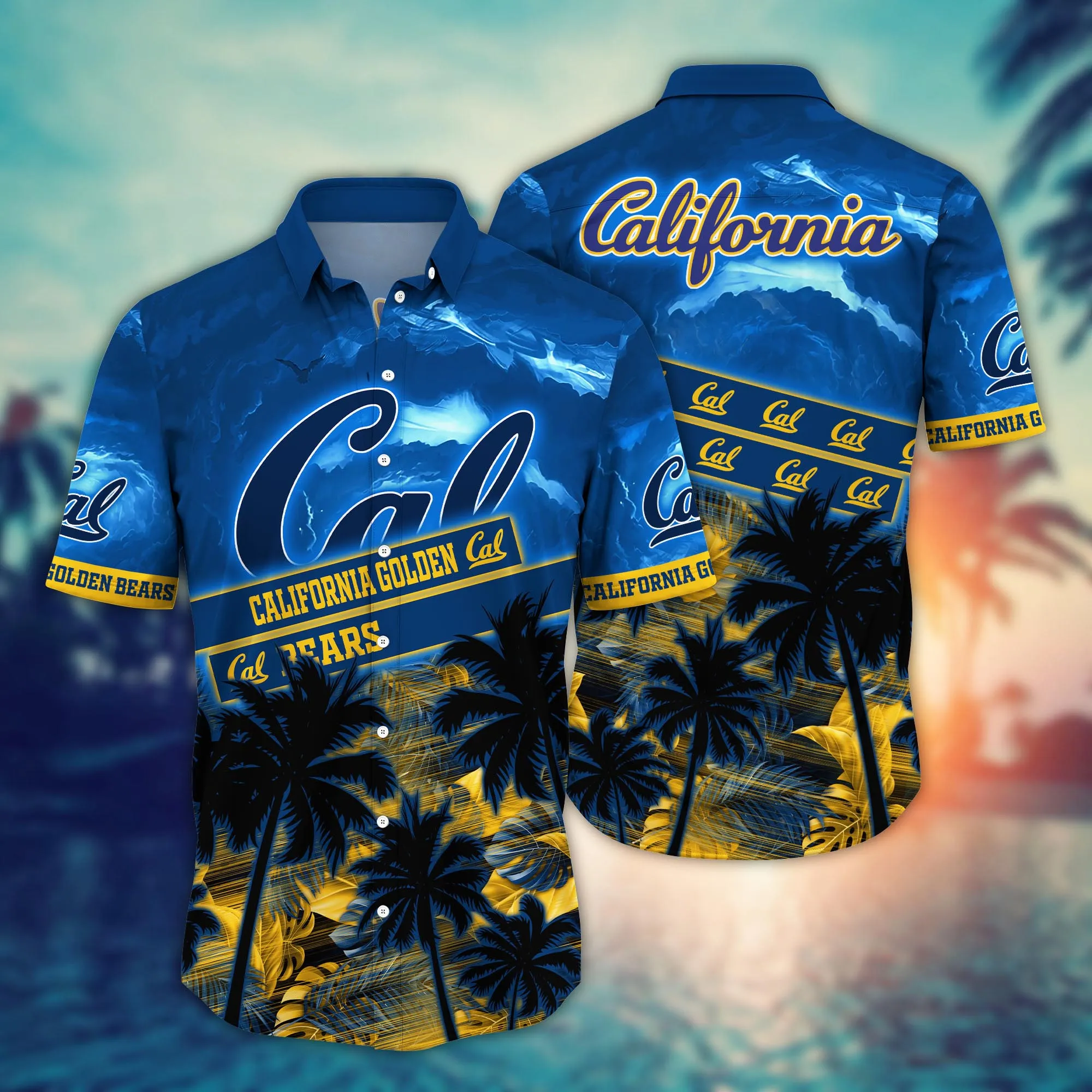 California Golden Bears NCCA Hawaiian Shirt Sun-Drenched Aloha Shirt