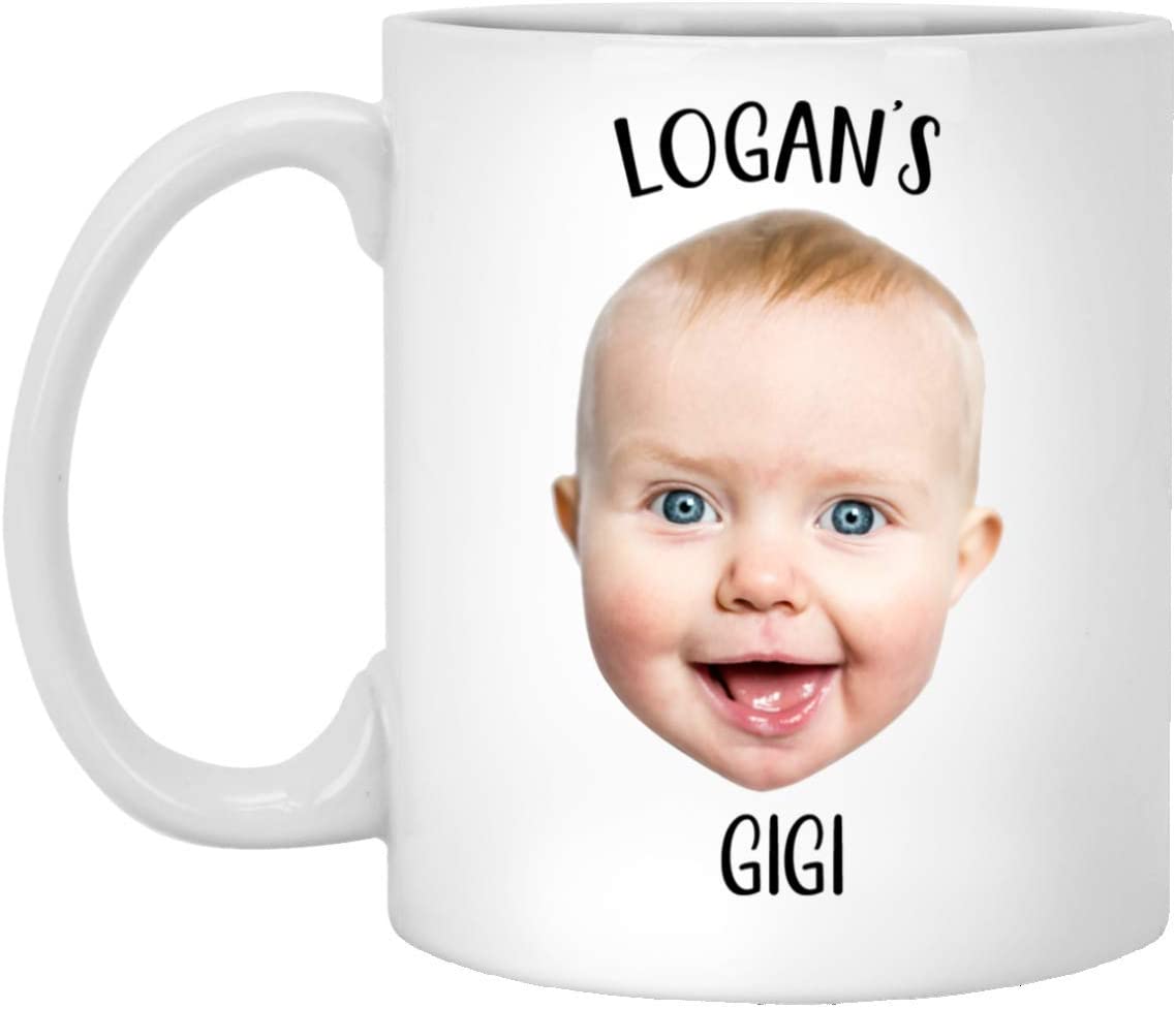 Baby Mug – Personalized With Your Baby’S Photo And Name – Coffee Mug – Mug For Gigi – Mug For Dad – Grandparent Gift – Grandma – Grandpa 15Oz