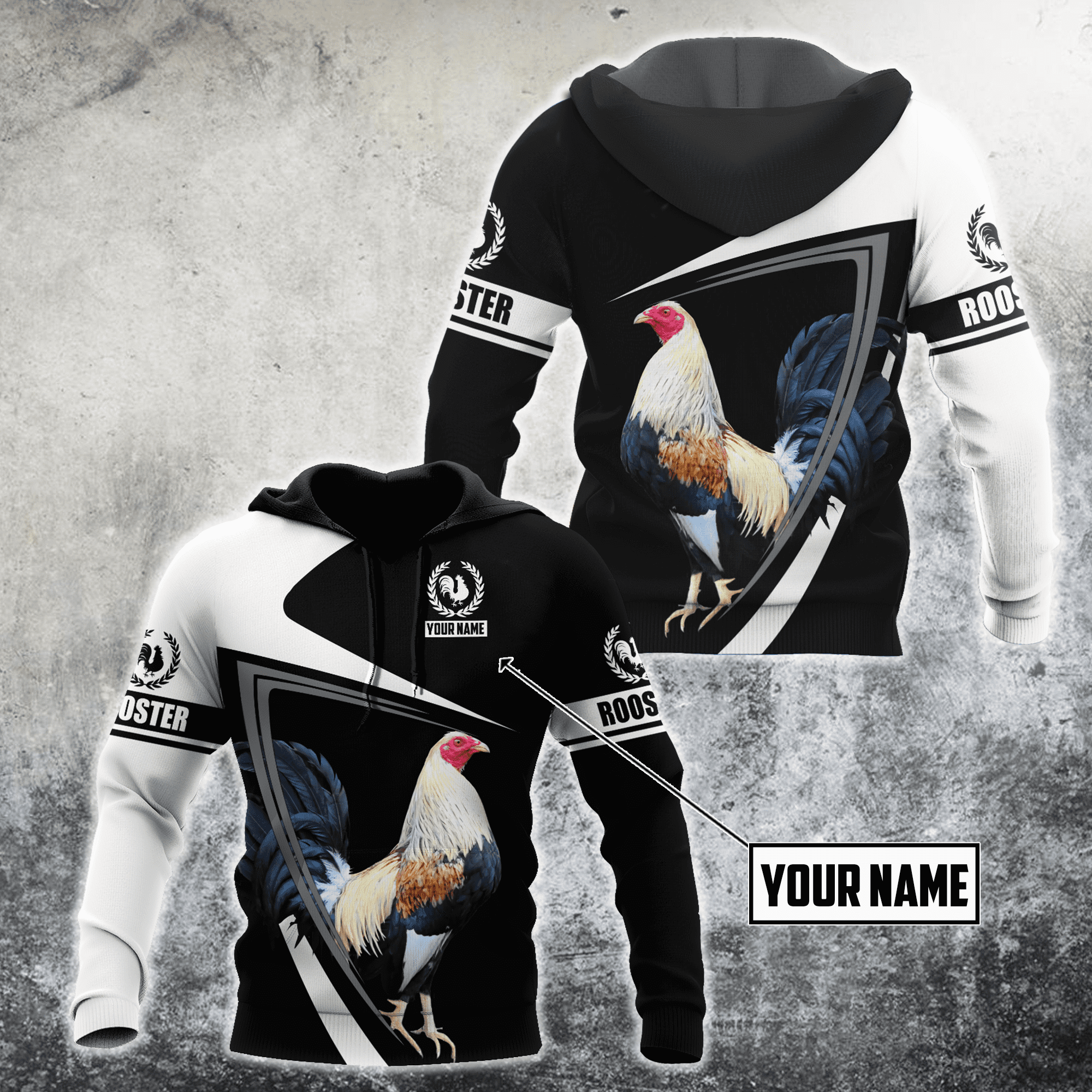 Personalized Rooster 3D Printed Unisex Shirts Da08052102