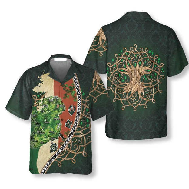 Ireland Map Happy Saint Day Aloha Hawaii Shirts For Men Women Ha65752