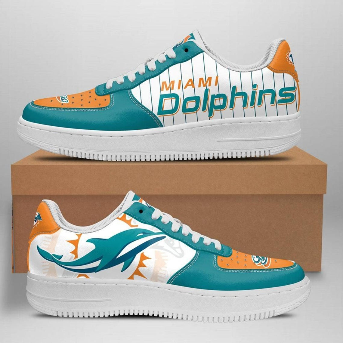 Miami Dolphins Air Force 1 Shoes 16