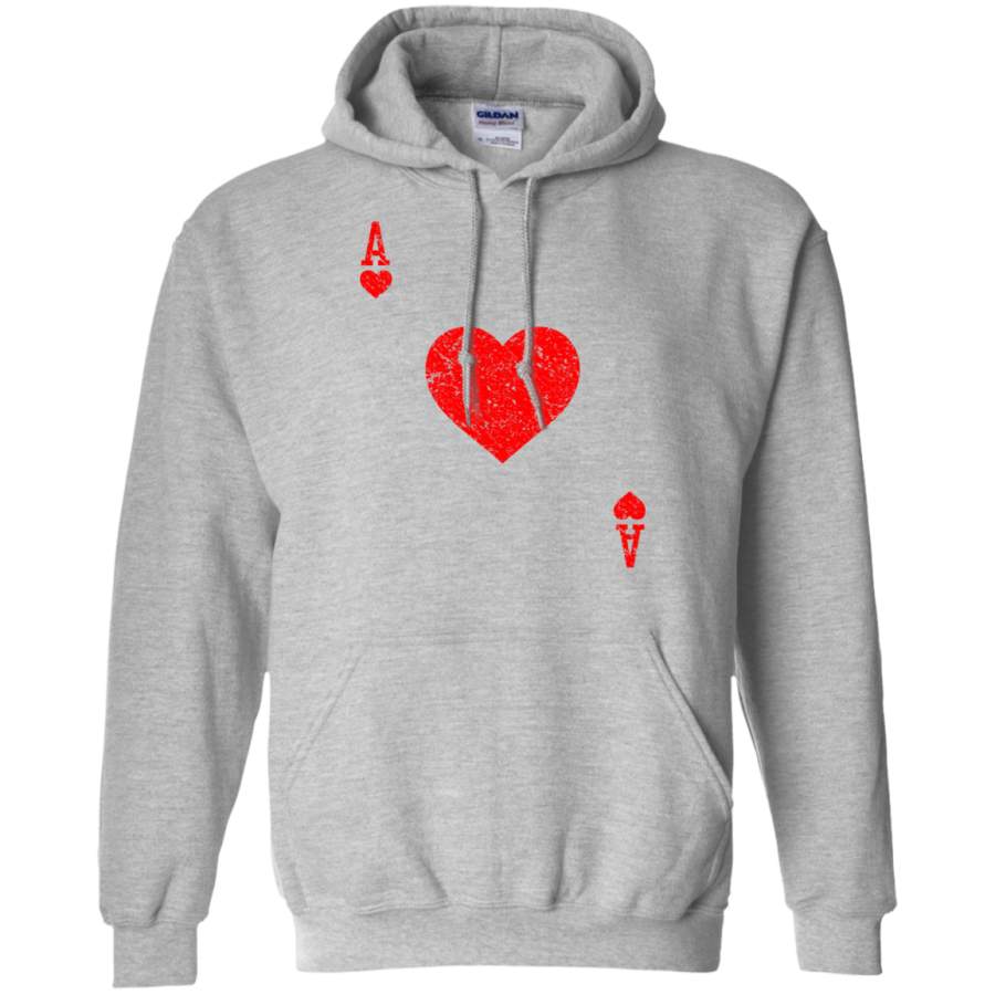 Ace Of Hearts Vintage Playing Cards Halloween Costume Hoodie/Sweatshirt – TeeEver