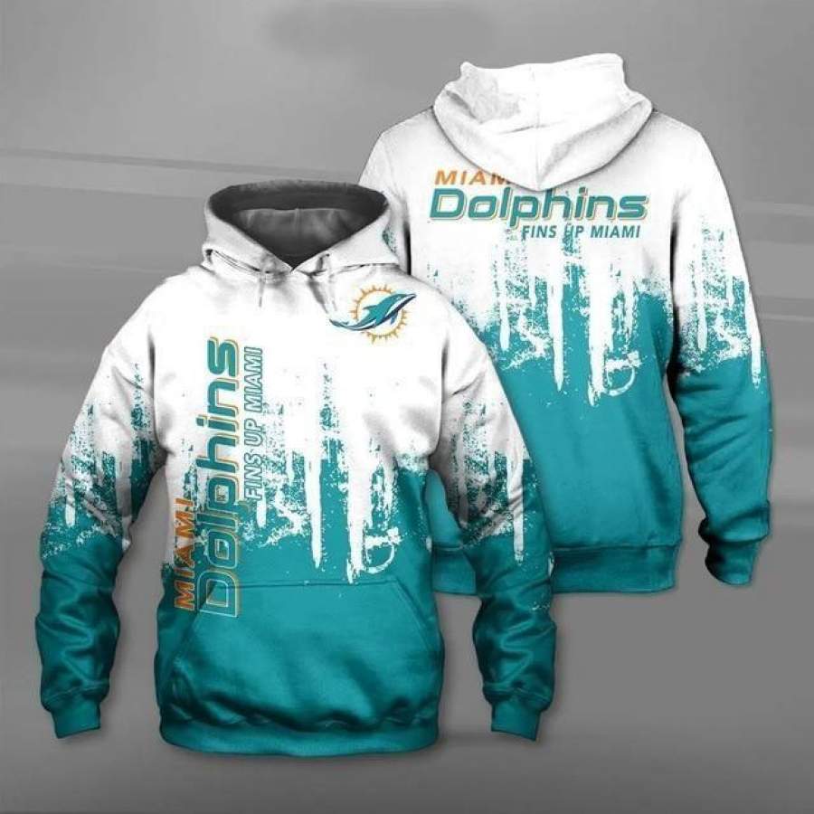 Miami Dolphins Hoodie 3D Style366 All Over Printed