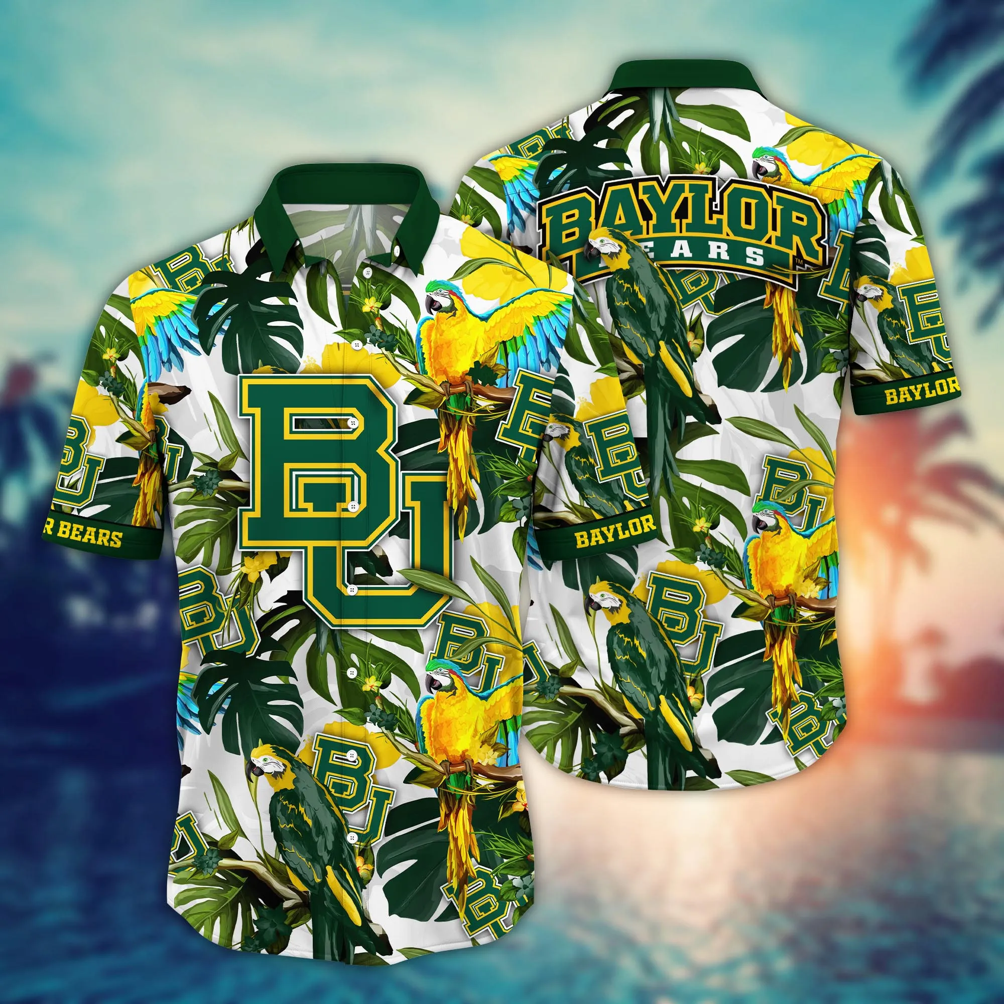 Baylor Bears NCCA Hawaiian Shirt Outdoor Moviestime Aloha Shirt