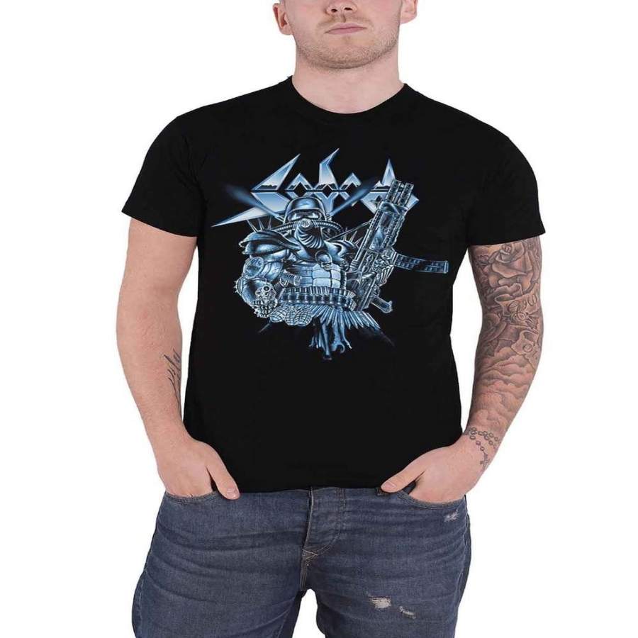 Sodom T Shirt Knarrenheinz Band Logo Mens Black - TEENIDI Store