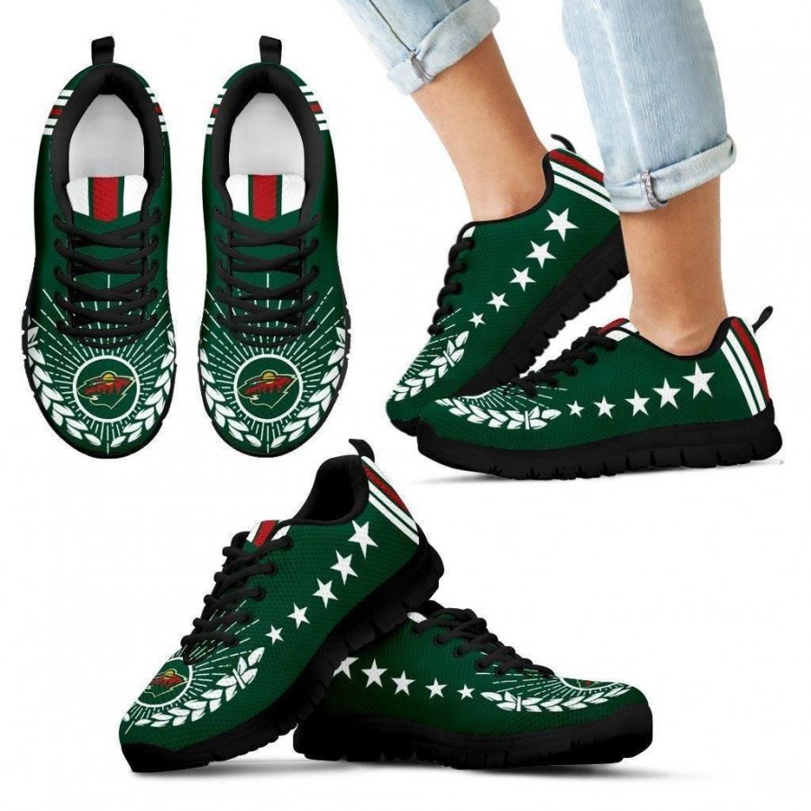 Line Of Stars Victory Minnesota Wild Sneakers #167