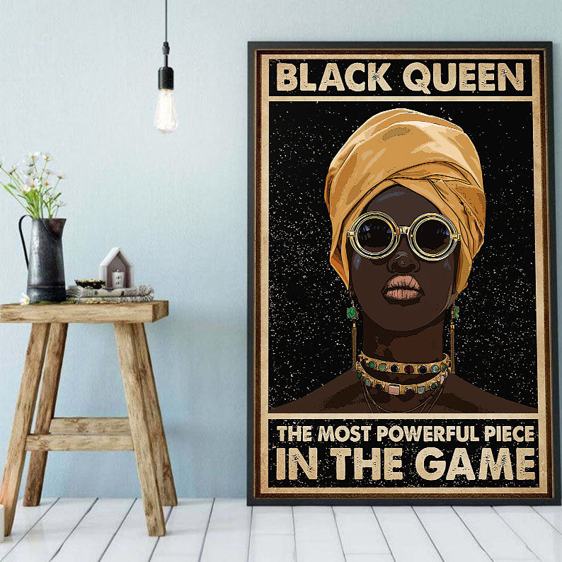 West Africa Custom Canvas Prints Graphic Black Pride Poster Art Prints Black Queen Black King Pretty Wall Art And Decor