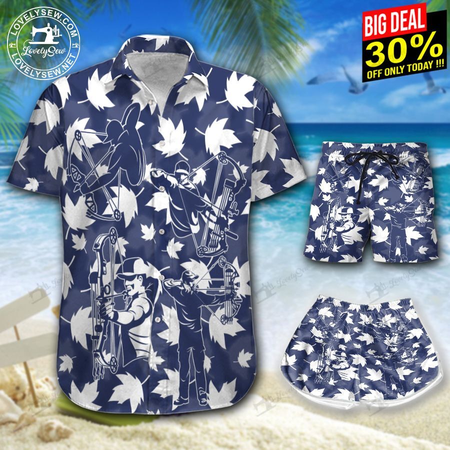 Bowhunting Hawaiian Shirt Shorts Ha100265