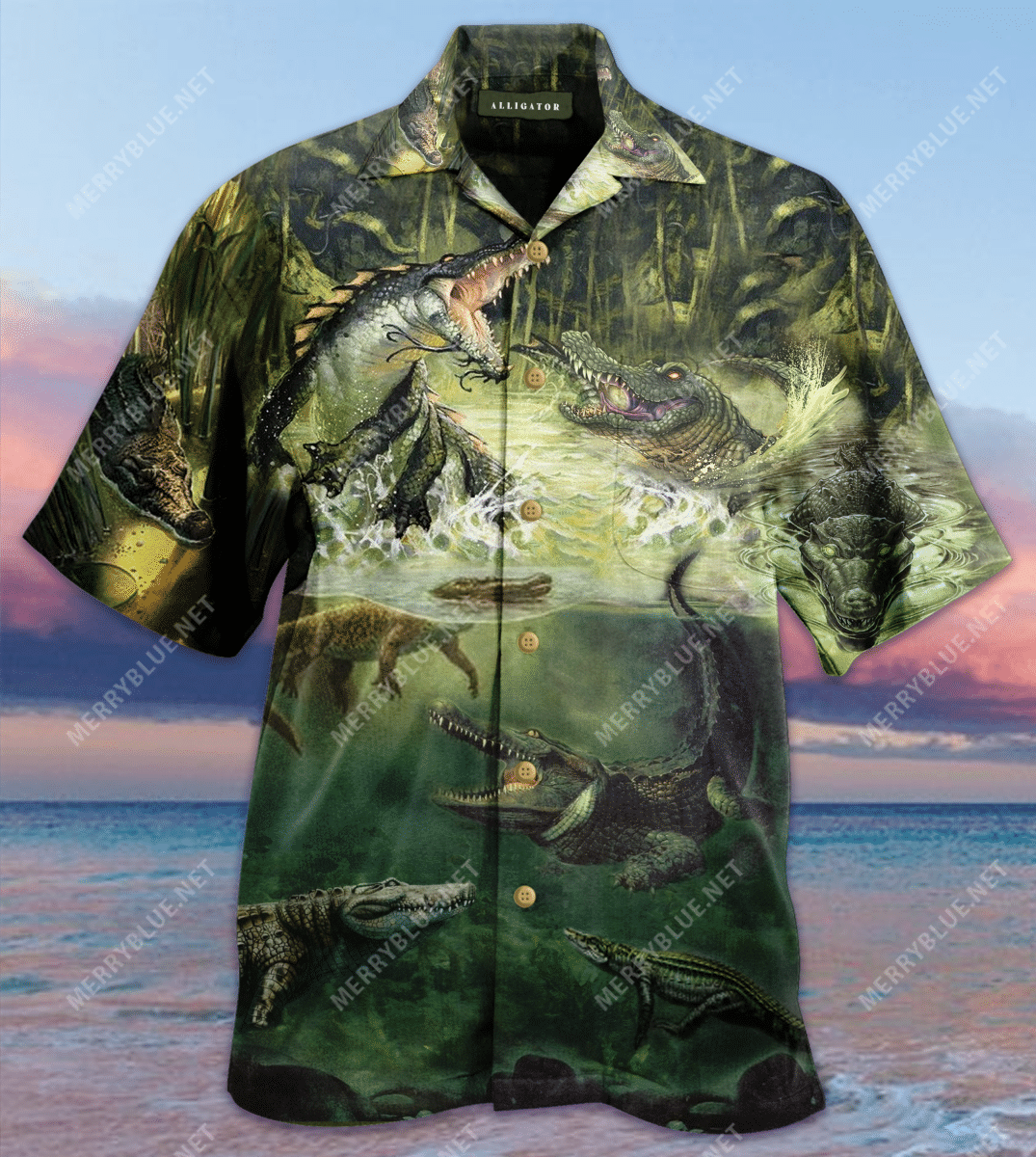 Amazing Alligator Unisex Hawaiian Shirt