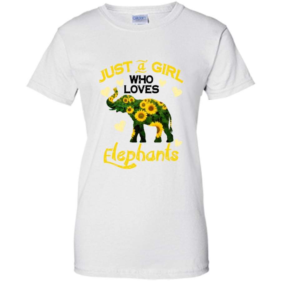 Just A Girl Who Loves Elephants (w) – Gildan Women Shirt