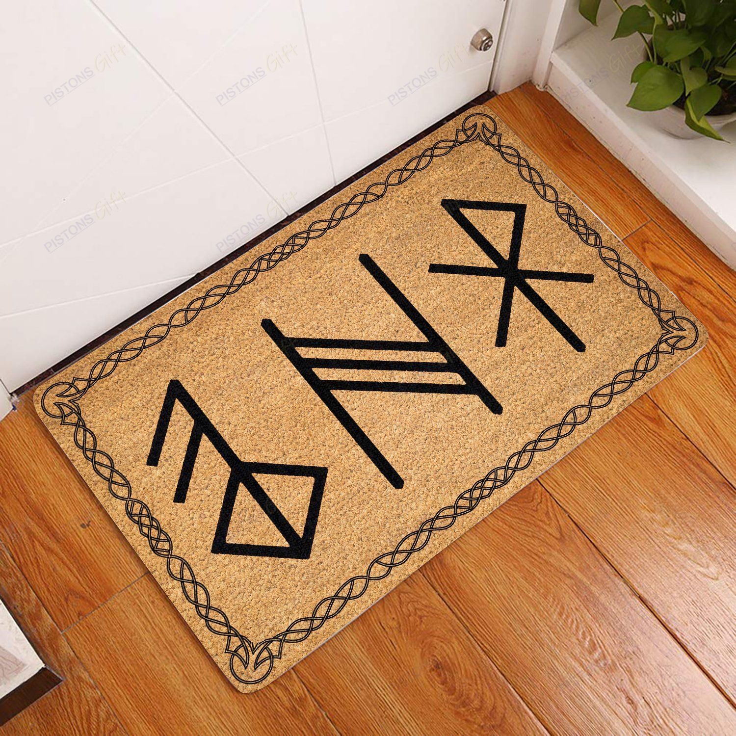 Viking Coir Pattern All Over Printing Doormat