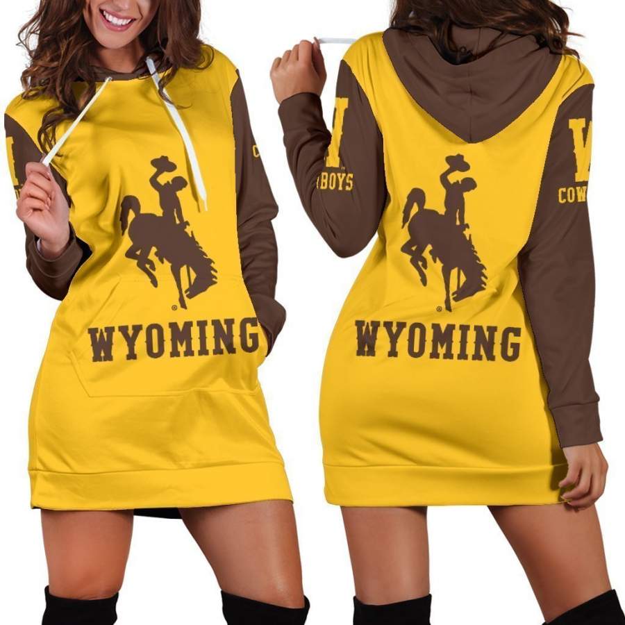 WYOMING COWBOYS Hoodie Dress