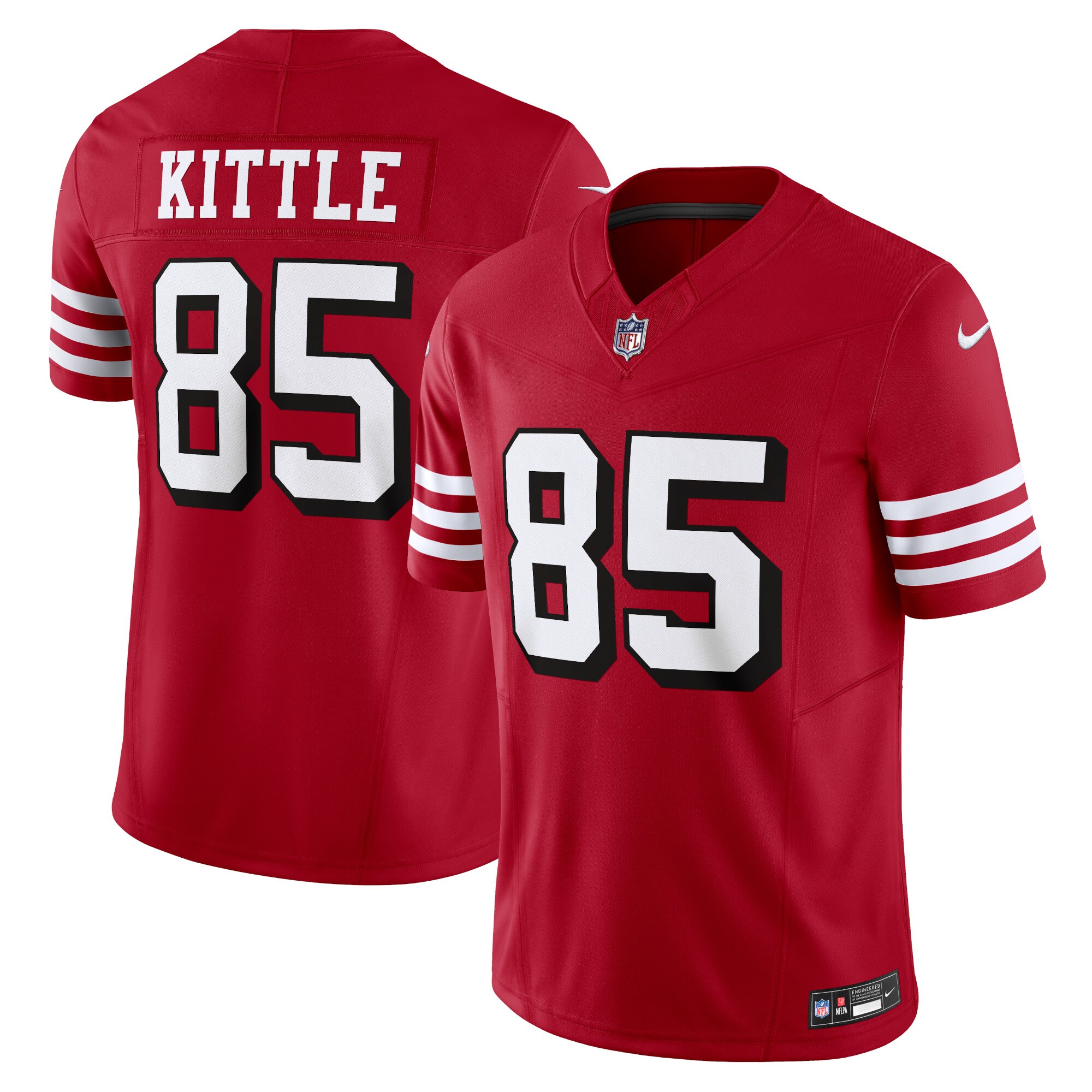 Men’s San Francisco 49ers George Kittle Scarlet Vapor F.U.S.E. Limited Jersey