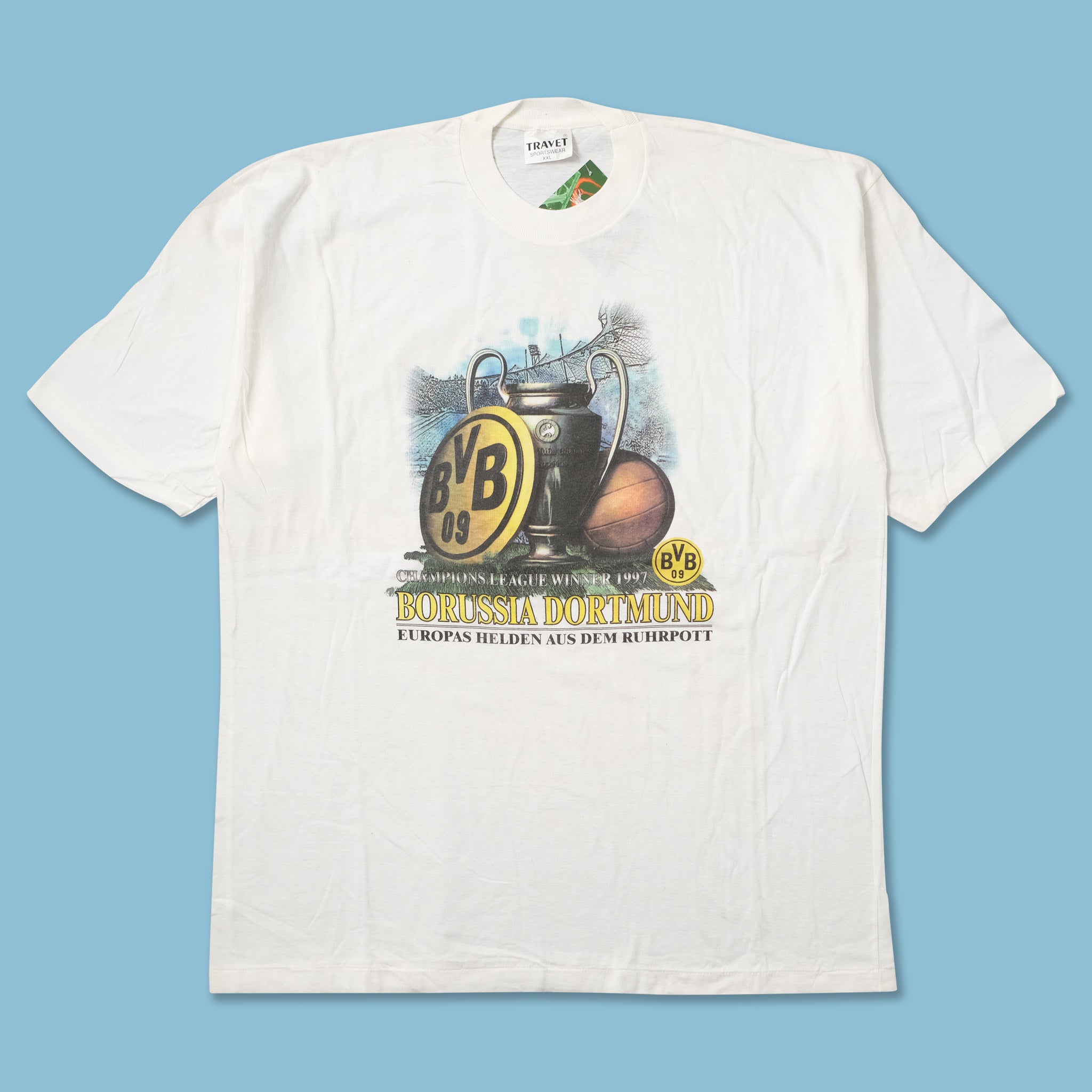 Vintage Ds 1997 Borussia Dortmund Cl Champions T-Shirt Xxlarge