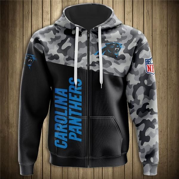 Carolina Panthers Military Hoodies 3D Sweatshirt Long Sweatshirt