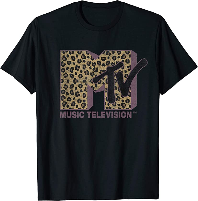 Classic Leopard Print Bold Logo T-Shirt