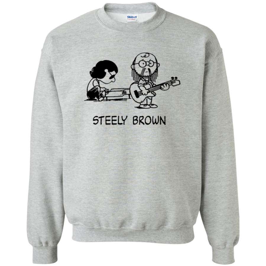 AGR Steely Brown Tee Crewneck Pullover Sweatshirt