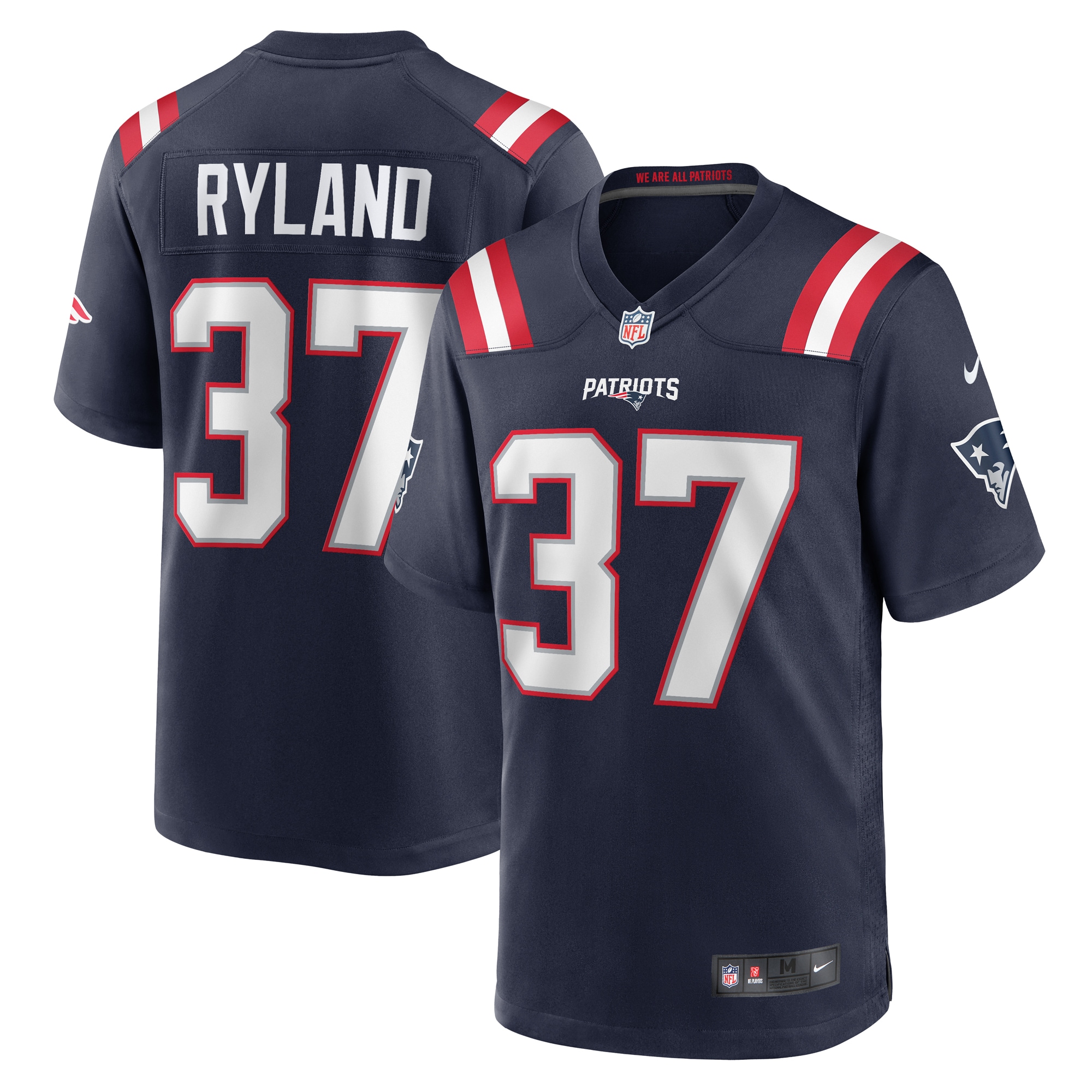 Men’s New England Patriots Chad Ryland  Navy Team Game Jersey