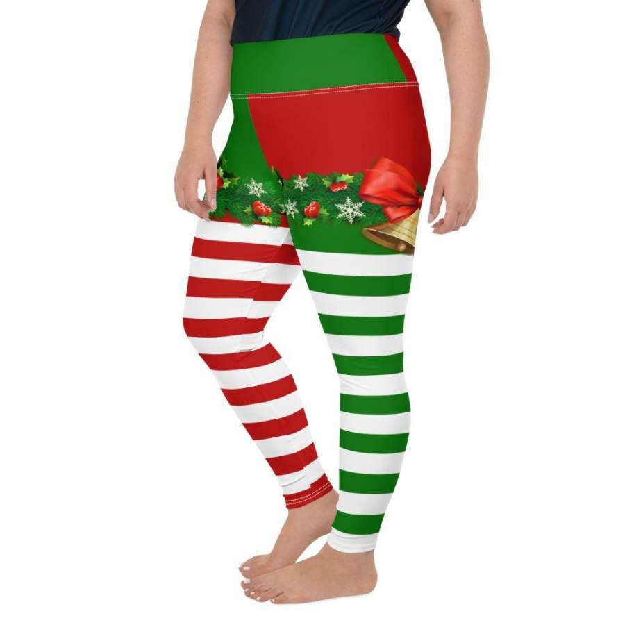 Candy Cane Curvy Leggings