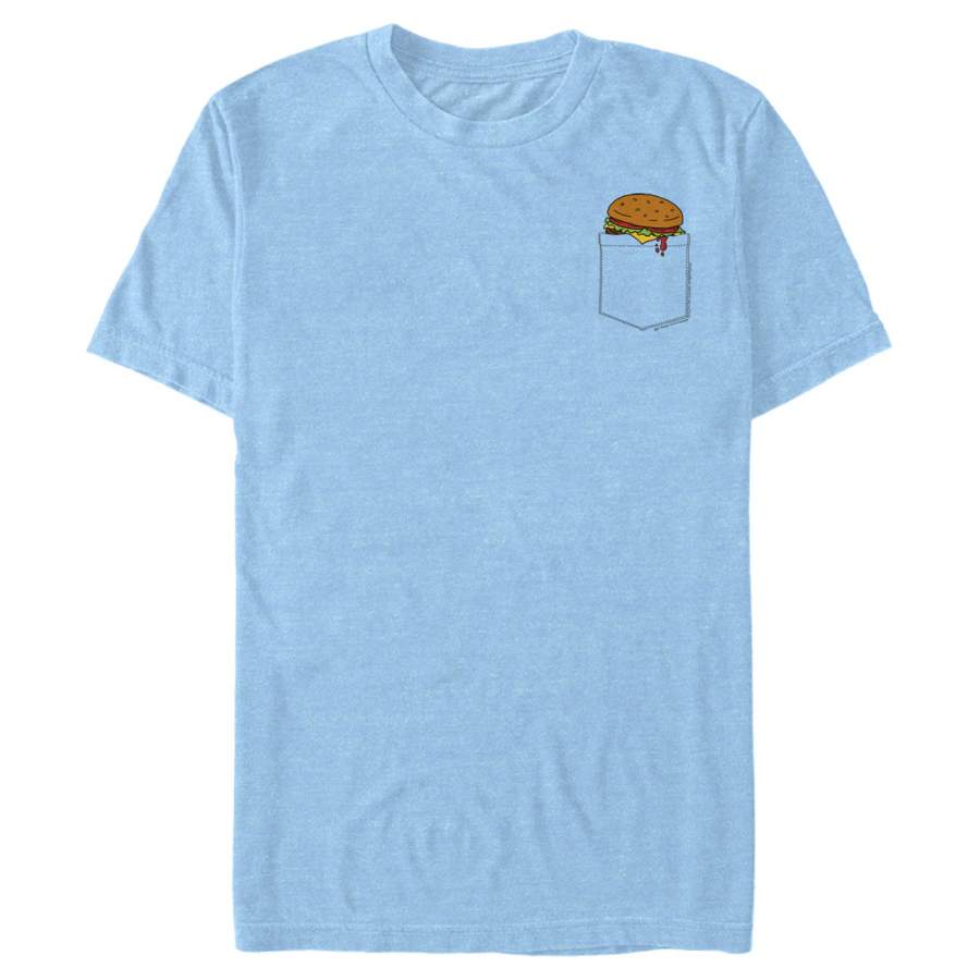 Bob’s Burgers Men’s Snack Pocket Print  T Shirt