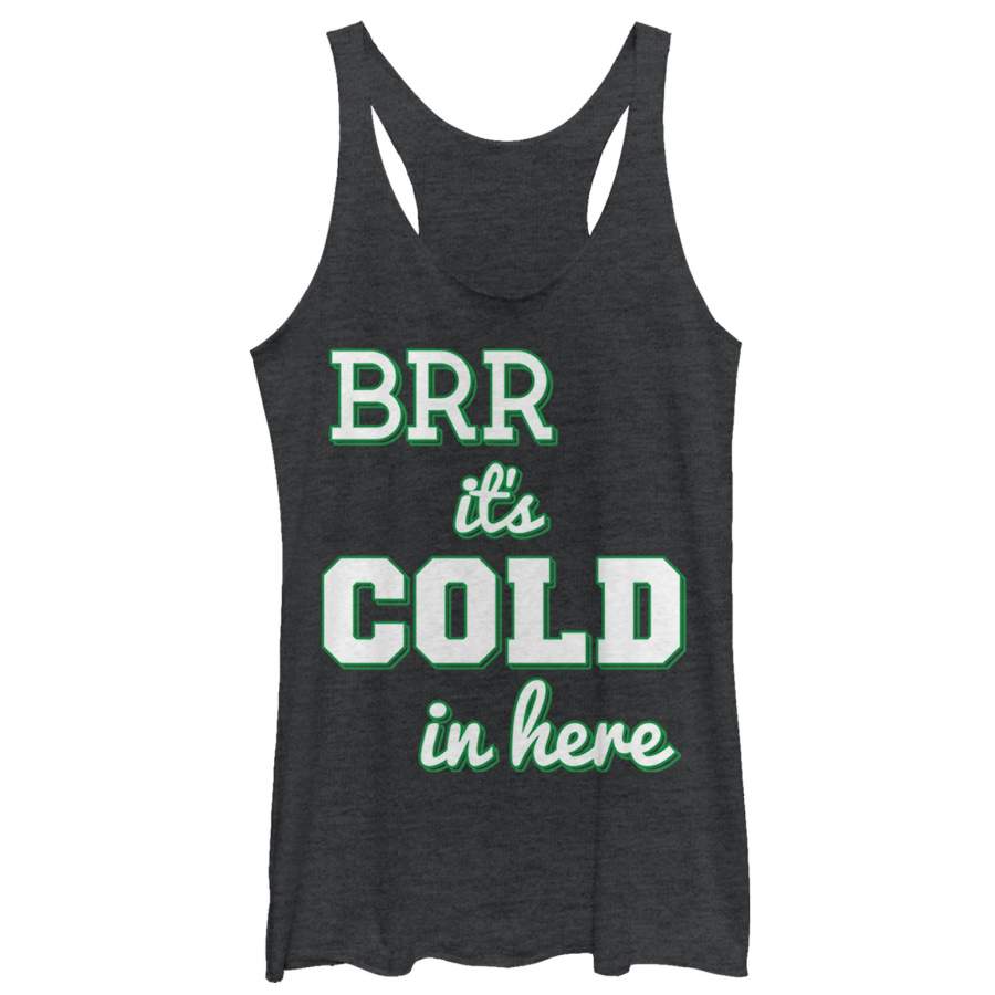 Bring It On Women’s Brr…It’s Cold Clover Cheer  Racerback Tank