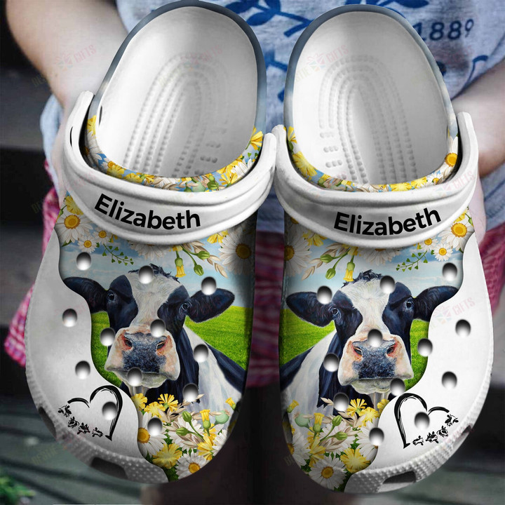 Personalized Cow Heart Crocs Classic Clogs Shoes – Justbeperfect Shop