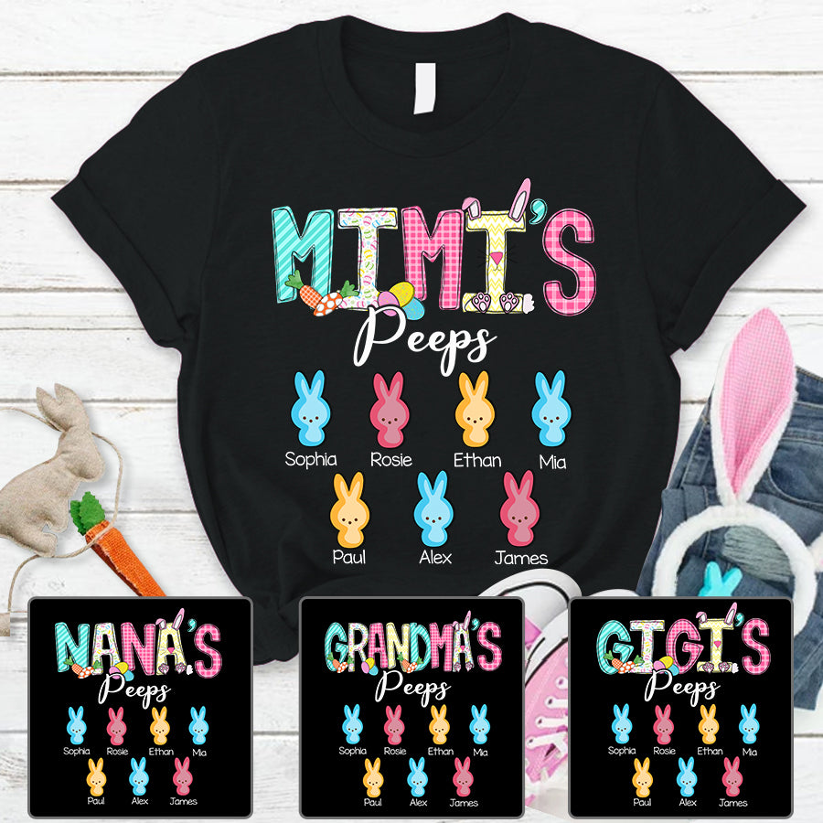 Personalized Grandma’S Peeps Women T-Shirt