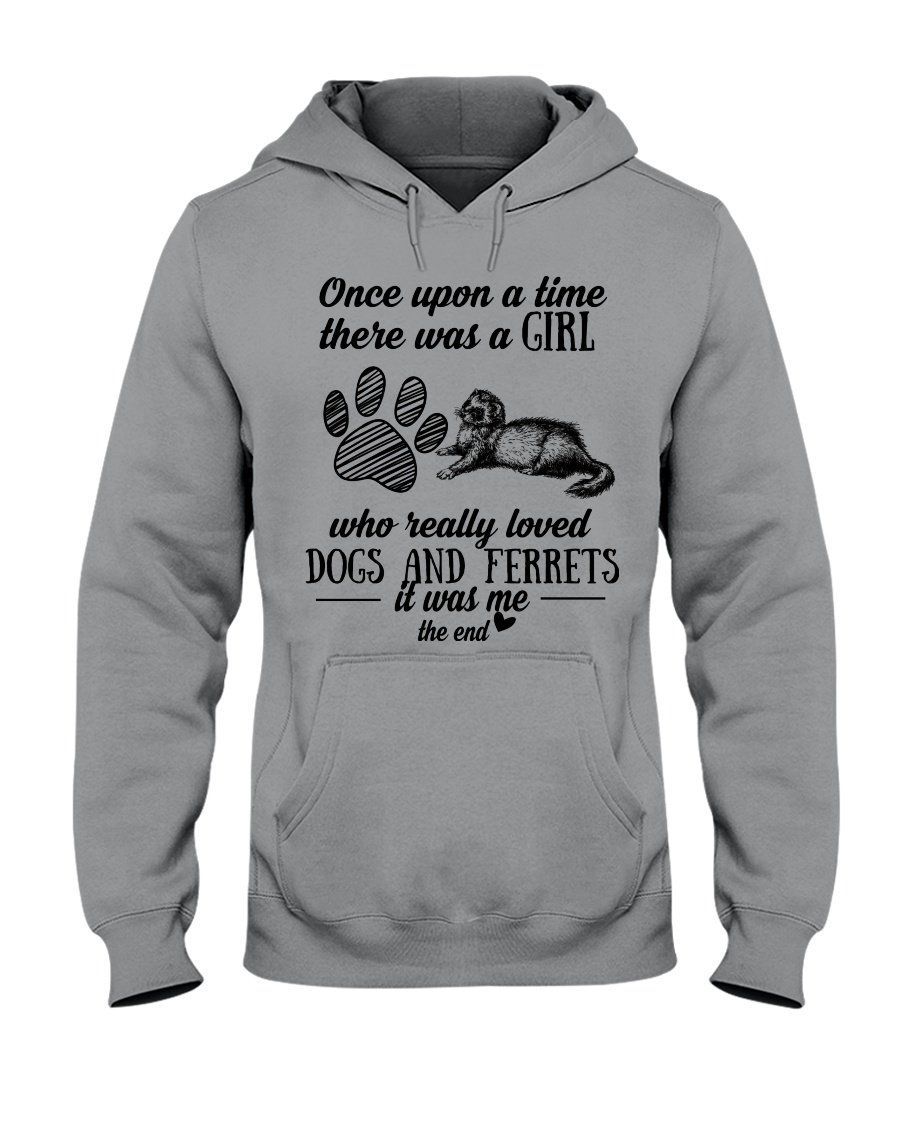 A Girl Who Really Loved Dogs And Ferrets For Animal Lovers Hoodie