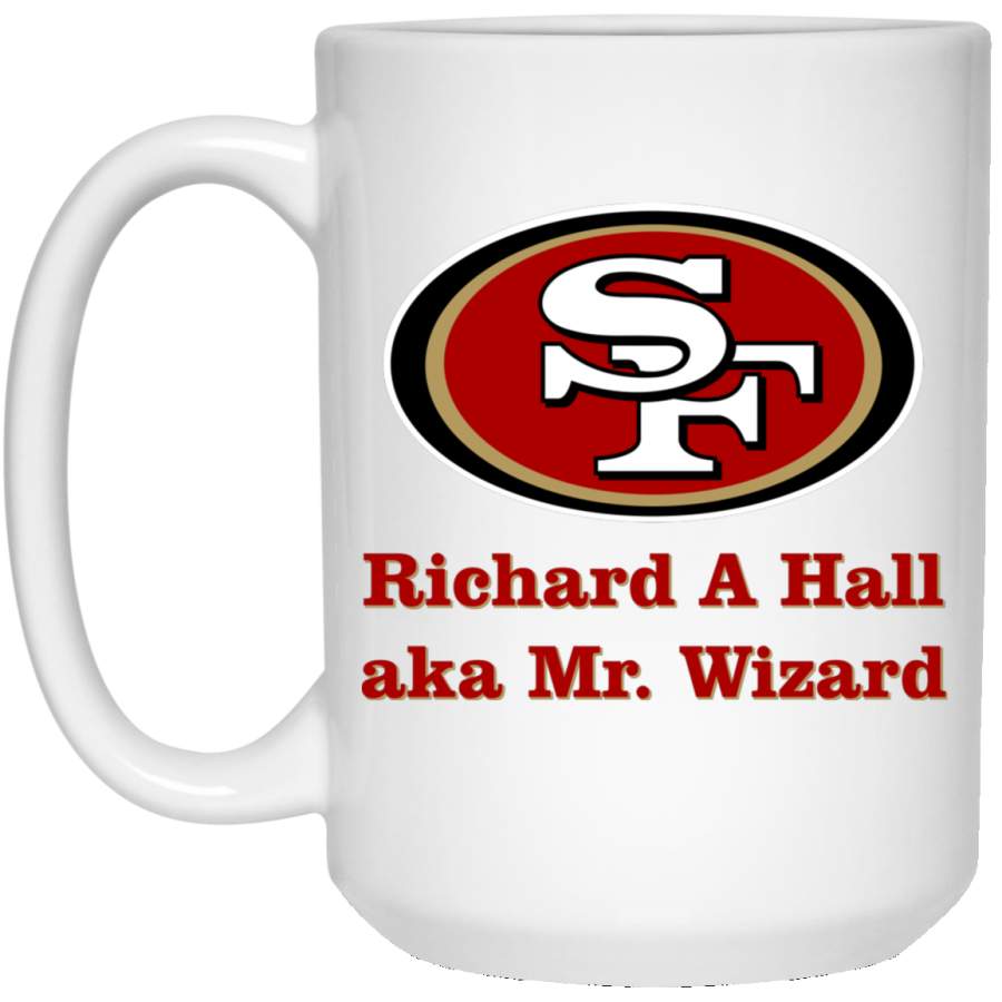 Custom Personalized San Francisco 49ers Logo Richard Hall 21504 15 oz. White Mug