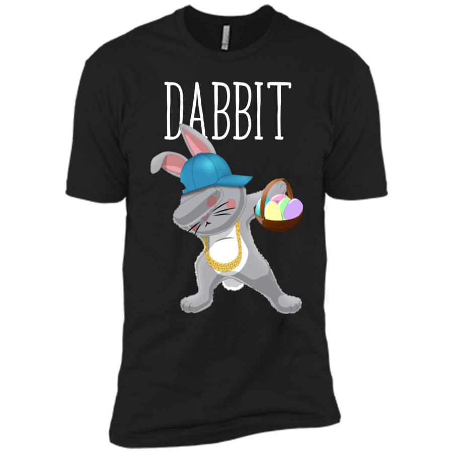 Dabbit Dabbing Easter Bunny Hip Hop Shirt Kids Easter Gift Next Level Premium Short Sleeve Tee