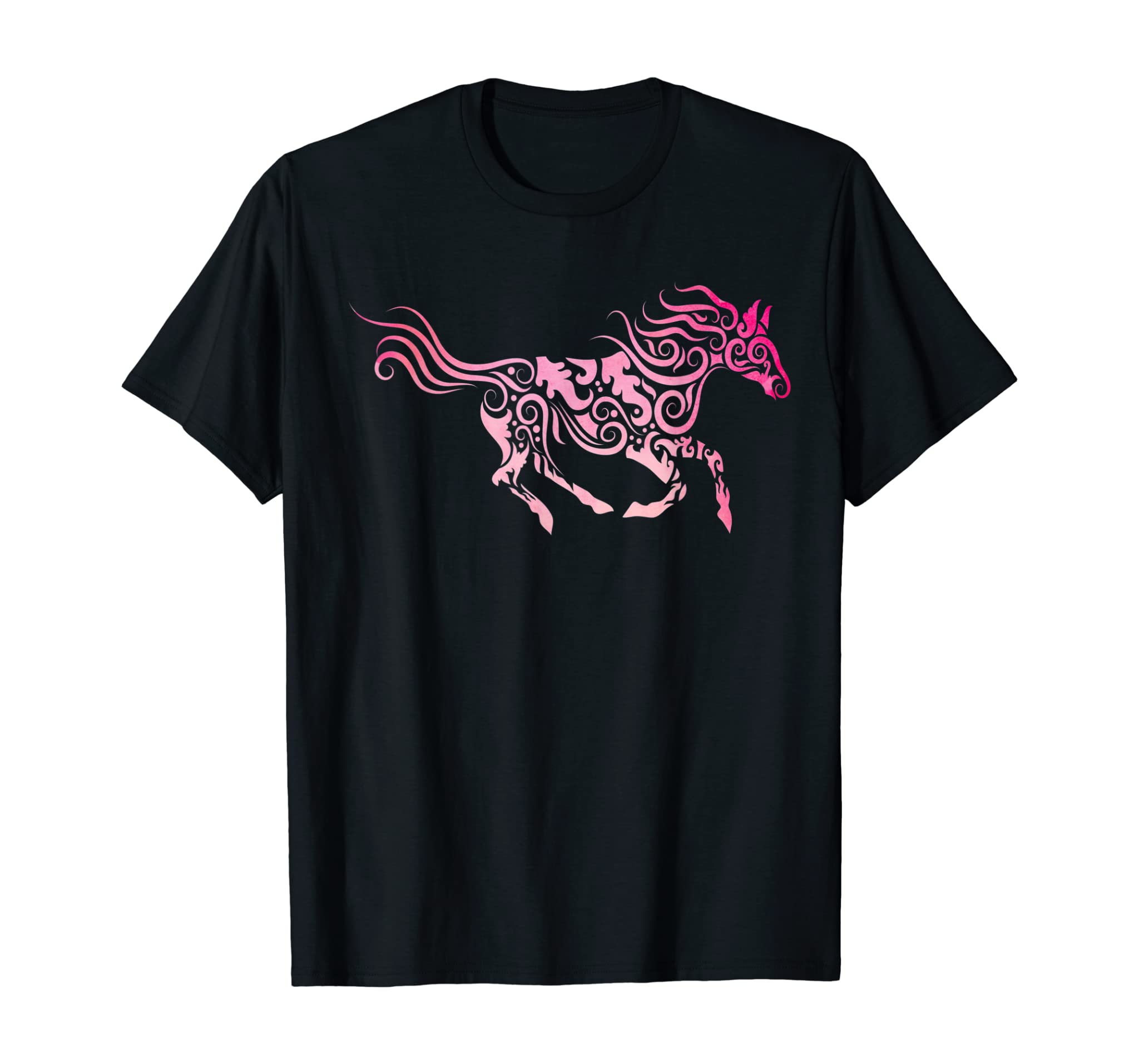 Fast Watercolor Horse Shirt for Girls Women Men –