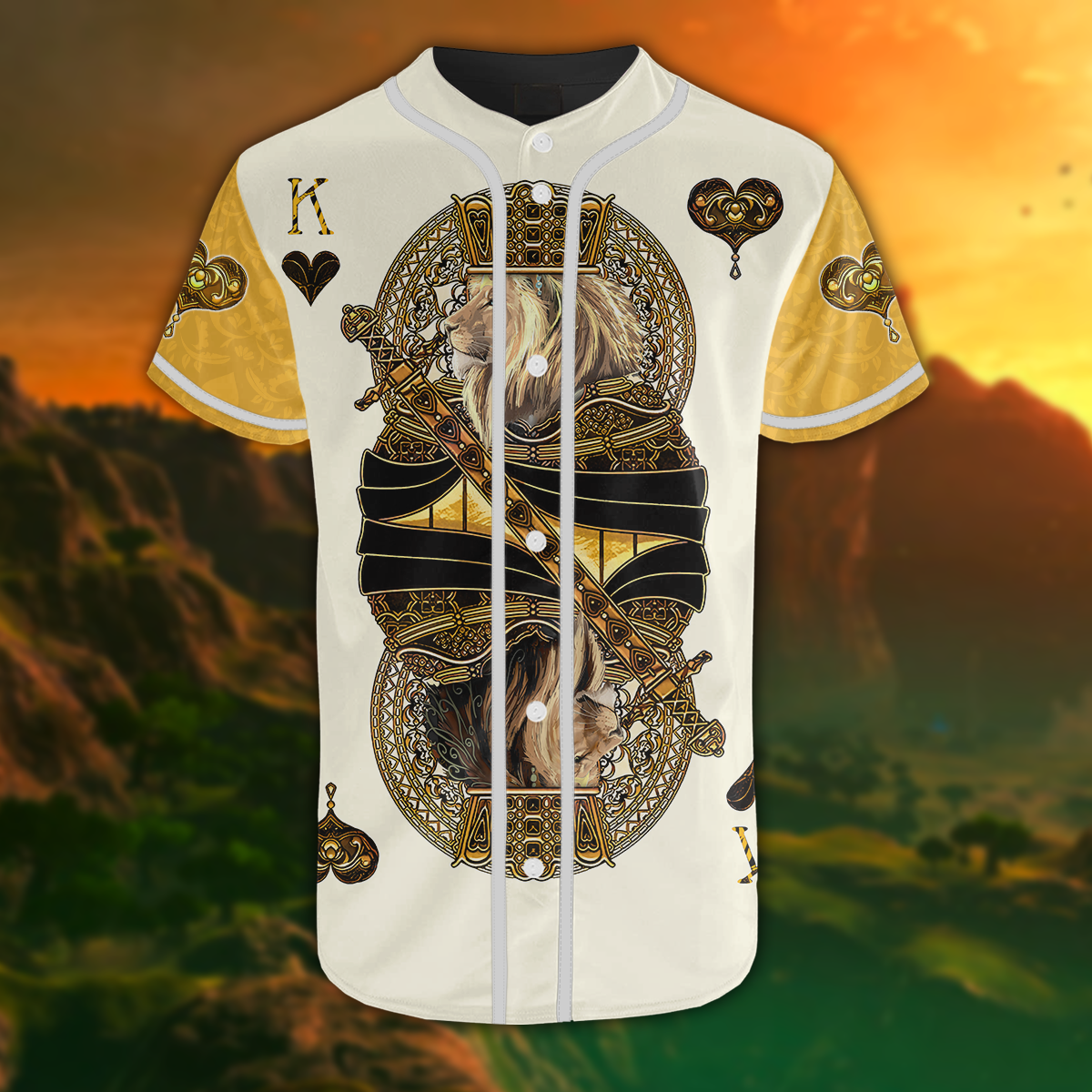 Summer Collection – King Heart Lion  3D All Over Printed Unisex Shirts