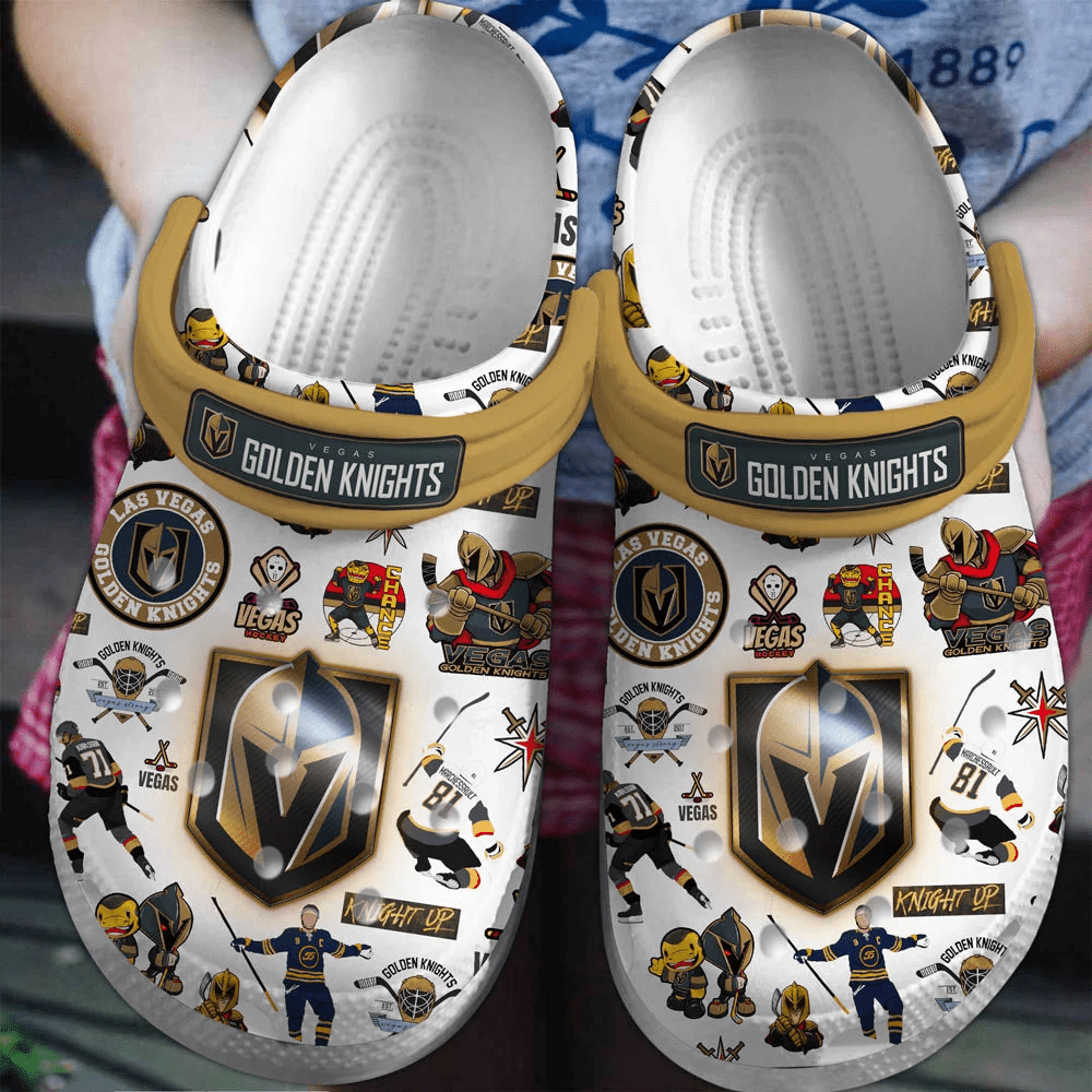 Vegas Golden Knights Ice hockey team NHL Sport Crocss Clogs Crocband Shoes Comfortable For Men Women and Kids