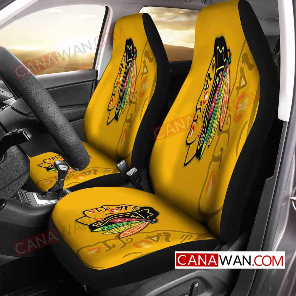 Chicago Blackhawks Style163 3D Customized Personalized Car Seat Cover