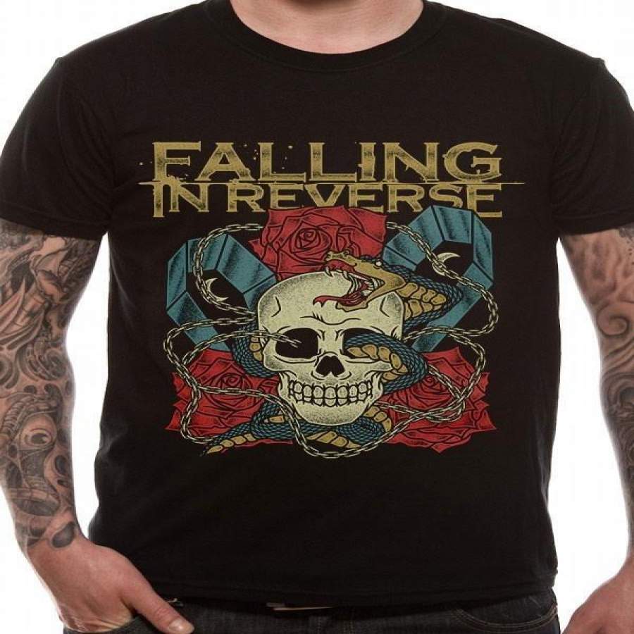 Fashion Men’S T-Shirt Falling In Reverse Snakes T-Shirt Men’S Cotton Shirt Funny Shirts Men’S Gifts