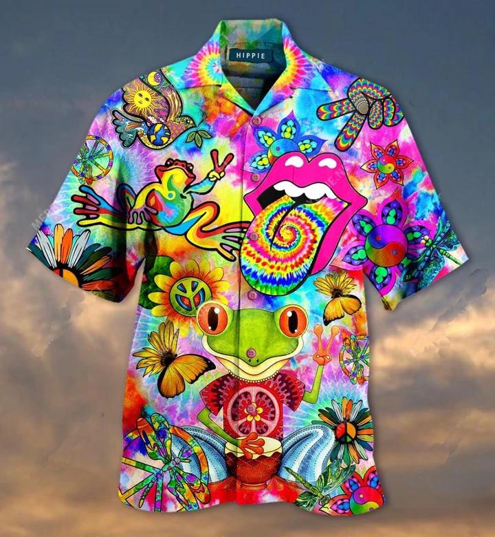 Hippie Frog Hawaii Shirt For Men Women Ha384